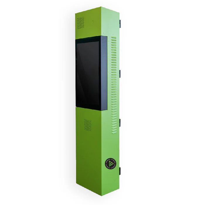 Green Post with 27-inch high-brightness display